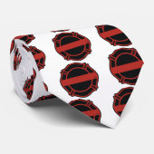 Thin Red Line Maltesse Cross Stropdas (Opgerold)