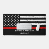 Thin Red Line Persoonlijke brandweerman Bureaumat (Keyboard & Muis)