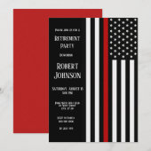 Thin Red Line Retirement Kaart (Voorkant / Achterkant)