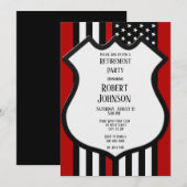 Thin Red Line Retirement Kaart (Voorkant / Achterkant)