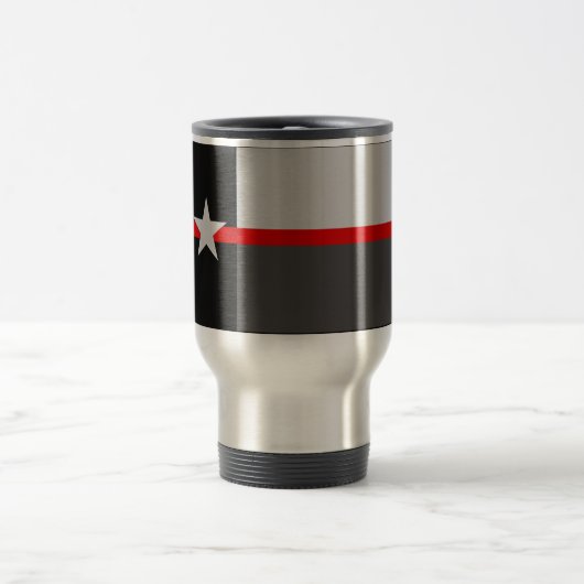 THIN RED LINE TEXAS STATE FLAG COFFEE MUGS REISBEKER (Center)