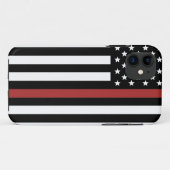 Thin Red Line USA Vlag brandweerafdeling Vlag Case-Mate iPhone Case (Achterkant (horizontaal))