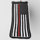 Thin Red Line USA Vlag brandweerafdeling Vlag Golfheadcover (Draai 90)