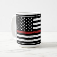Thin Red Line USA Vlag brandweerafdeling Vlag