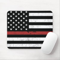 Thin Red Line USA Vlag brandweerafdeling Vlag