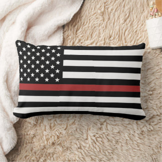 Thin Red Line USA Vlag brandweerman Kussen