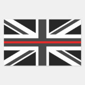 Thin Red Line VK Rechthoekige Sticker (Voorkant)