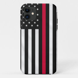 Thin Red Line vlag Case-Mate iPhone Case