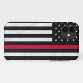 Thin Red Line vlag Case-Mate iPhone Case (Achterkant (horizontaal))