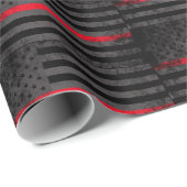 Thin Red Line Wrapping Paper Cadeaupapier (Rol Hoek)