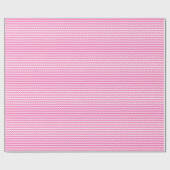 Thin Roze en Witte golven die papier verpakken (Vlak)