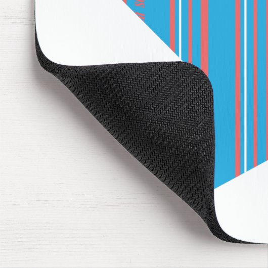 Thin Stripes Aqua 2 Muismat (Hoek)