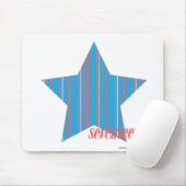 Thin Stripes Aqua 2 Muismat (Met muis)