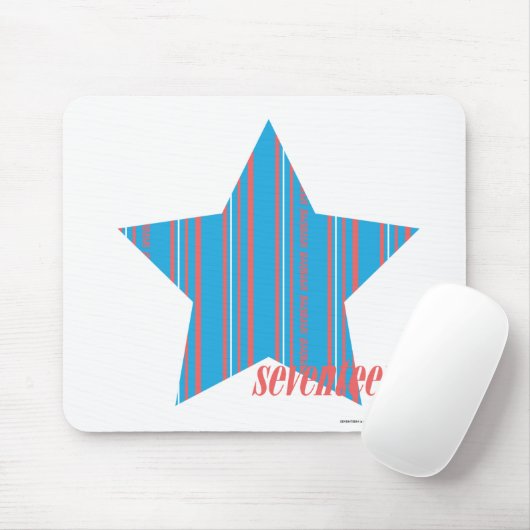 Thin Stripes Aqua 2 Muismat (Met muis)