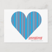 Thin Stripes Aqua 3 Briefkaart (Voorkant)