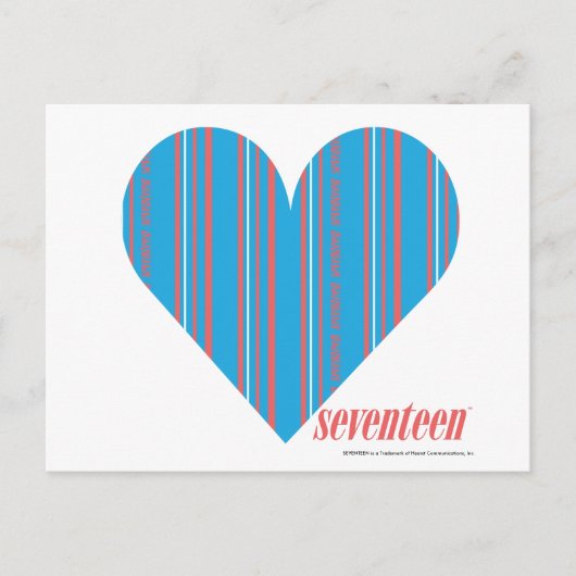 Thin Stripes Aqua 3 Briefkaart (Voorkant)