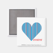 Thin Stripes Aqua 3 Magneet (Voorkant / Achterkant)