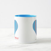 Thin Stripes Aqua 3 Mok (Midden)