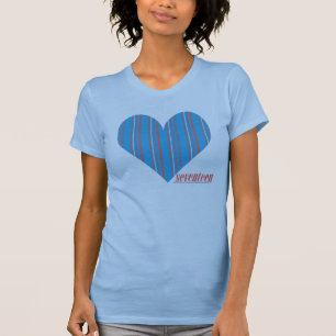 Thin Stripes Aqua 3 T-shirt