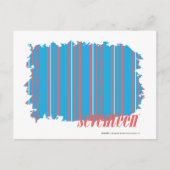 Thin Stripes Aqua 4 Briefkaart (Voorkant)