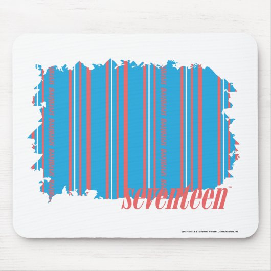 Thin Stripes Aqua 4 Muismat (Voorkant)