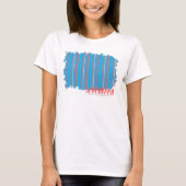 Thin Stripes Aqua 4 T-shirt (Voorkant)