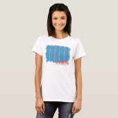 Thin Stripes Aqua 4 T-shirt (Voorkant volledig)