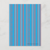 Thin Stripes Aqua Briefkaart (Voorkant)