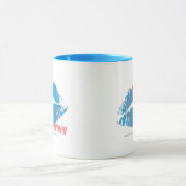 Thin Stripes Aqua Mok (Midden)