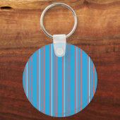 Thin Stripes Aqua Sleutelhanger (Voorkant)