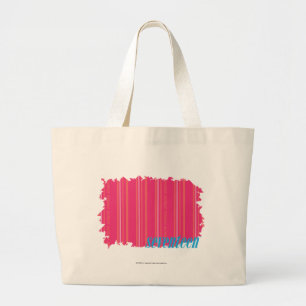 Thin Stripes Magenta 2 Grote Tote Bag