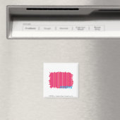 Thin Stripes Magenta 2 Magneet (Insitu (Vaatwasser))