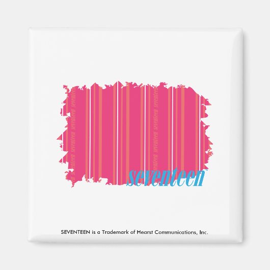 Thin Stripes Magenta 2 Magneet (Voorkant)