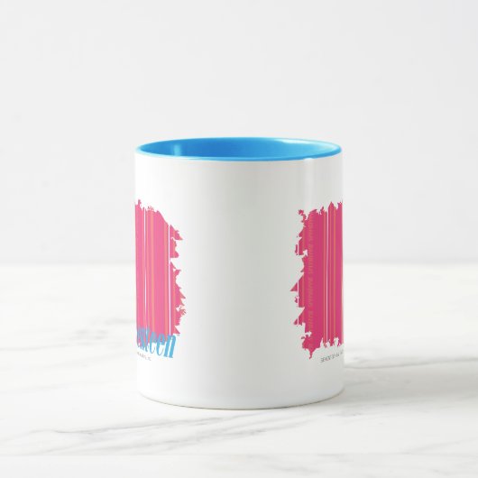 Thin Stripes Magenta 2 Mok (Midden)