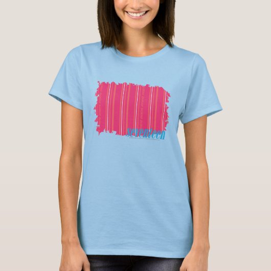 Thin Stripes Magenta 2 T-shirt (Voorkant)