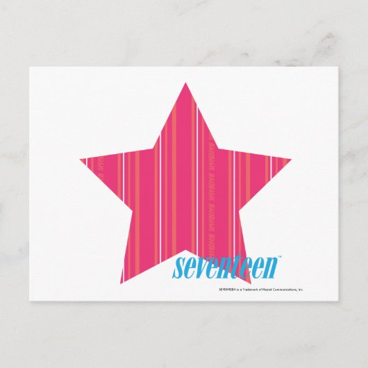 Thin Stripes Magenta 3 Briefkaart (Voorkant)