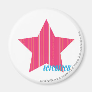 Thin Stripes Magenta 3 Magneet