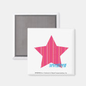 Thin Stripes Magenta 3 Magneet (Voorkant / Achterkant)