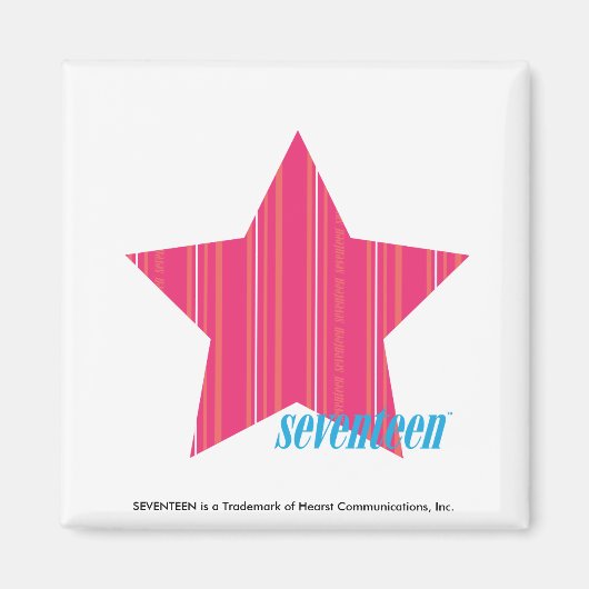 Thin Stripes Magenta 3 Magneet (Voorkant)