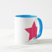 Thin Stripes Magenta 3 Mok (Voorkant rechts)