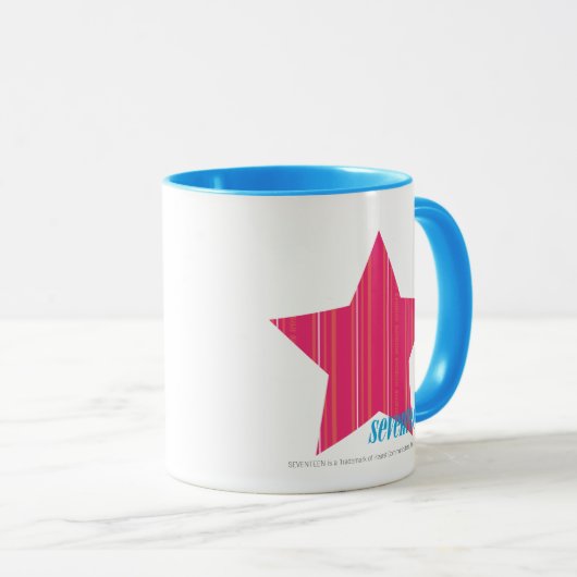 Thin Stripes Magenta 3 Mok (Voorkant rechts)