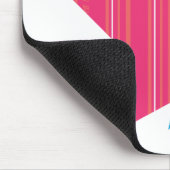 Thin Stripes Magenta 3 Muismat (Hoek)