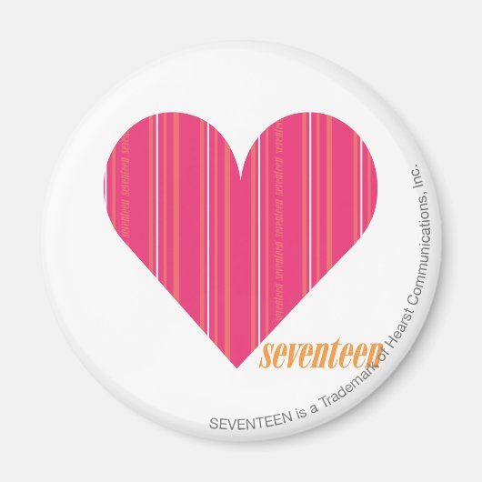 Thin Stripes Magenta 4 Magneet (Voorkant)