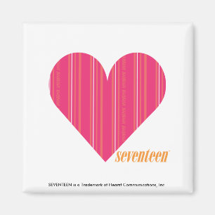 Thin Stripes Magenta 4 Magneet
