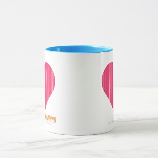 Thin Stripes Magenta 4 Mok (Midden)