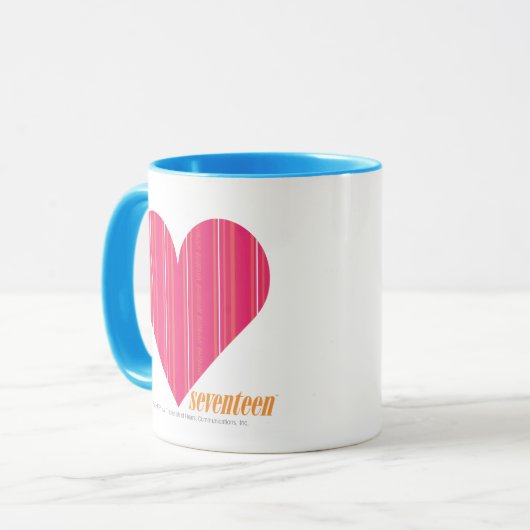 Thin Stripes Magenta 4 Mok (Voorkant links)