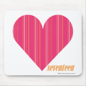Thin Stripes Magenta 4 Muismat (Voorkant)