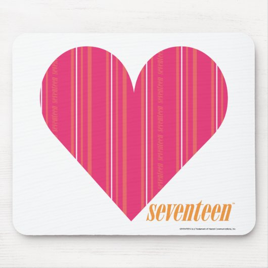 Thin Stripes Magenta 4 Muismat (Voorkant)