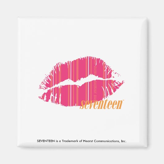 Thin Stripes Magenta Magneet (Voorkant)