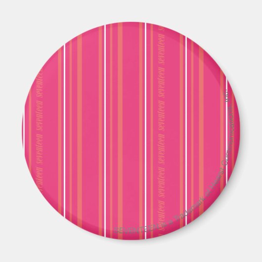 Thin Stripes Magenta Magneet (Voorkant)